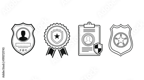 Law Enforcement Badge Icons Police Badge Law Enforcement Applications
