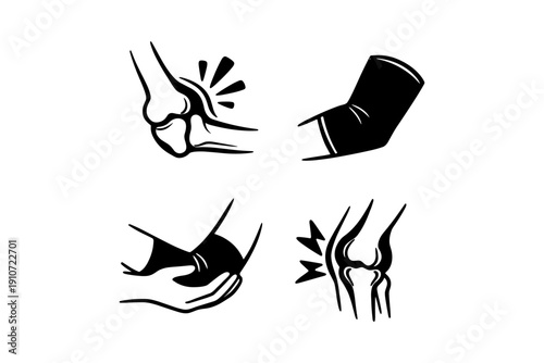 Elbow pain and support: injury, discomfort, protection, recovery, health