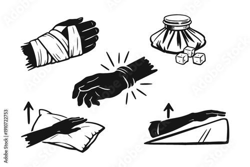 Basic first aid techniques for wrist injury recovery and management