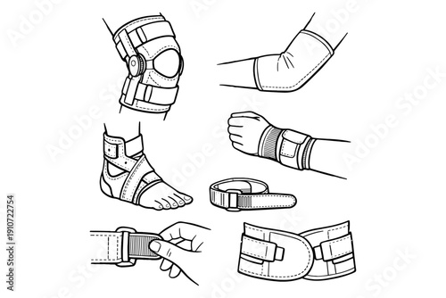 Orthopedic support equipment for joint protection and injury prevention