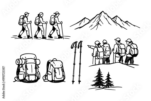 Outdoor adventure: hiking, backpacking, and exploring mountainous terrain