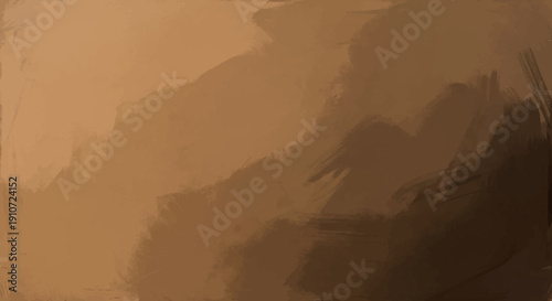 Abstract brown digital painting with gradient shades and soft brushstrokes.
