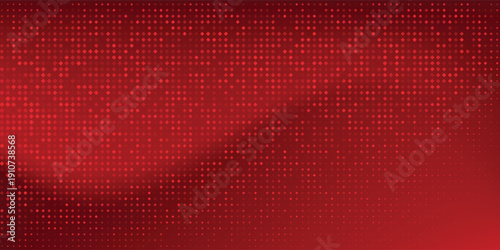 Red diagonal geometric shape with halftone. Modern fiber textured vector eps 10