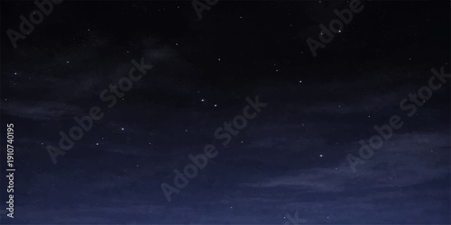 A dark abstract universe background featuring a bright blue nebula and a starry night sky with stars, clouds, and cosmic light textures