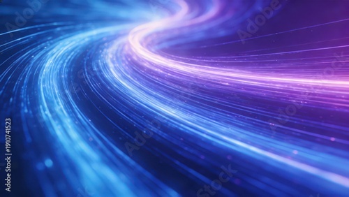 Futuristic glowing light trails abstract background representing data flow,speed,network connectivity and advanced technology innovation for digital transformation concepts