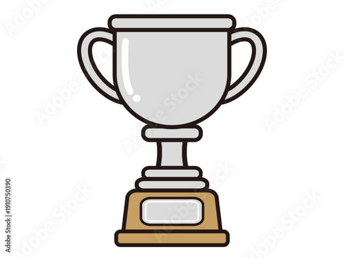 シンプルなトロフィーのアイコンイラスト素材2