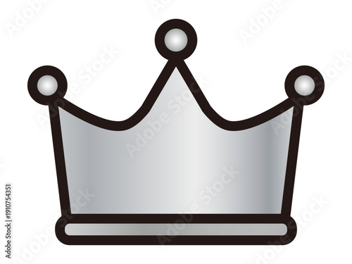 シンプルな王冠のアイコンイラスト素材4