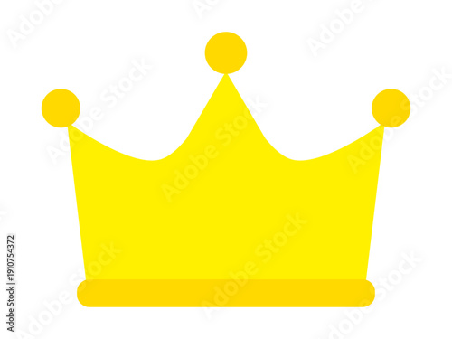 シンプルな王冠のアイコンイラスト素材