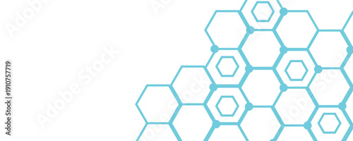 Hexagon Technology Element Design. Hexagon concept design abstract technology background. Abstract blue hexagon concept background