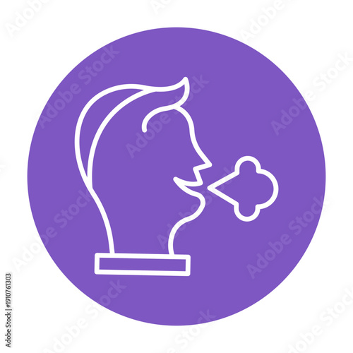 Shortness of Breath Vector Icon