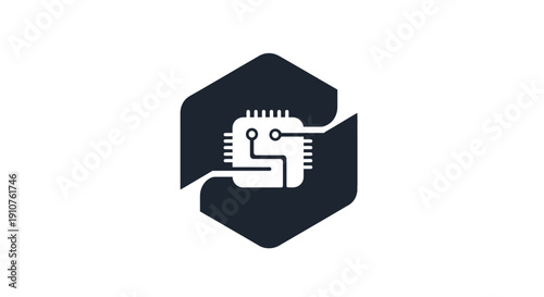 Circuit board with robotic hand.