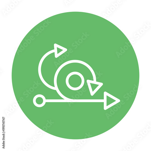 Sprint Cycle Vector Icon