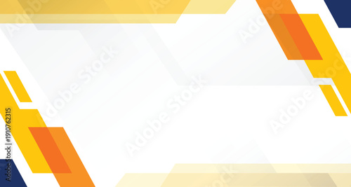 Abstract white background with sharp yellow orange shape for presentation and banner. Business brand and company background