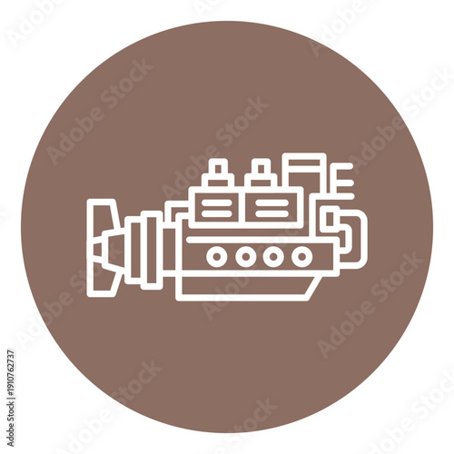 Ship Engine Vector Icon