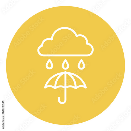 Monsoon Season Vector Icon
