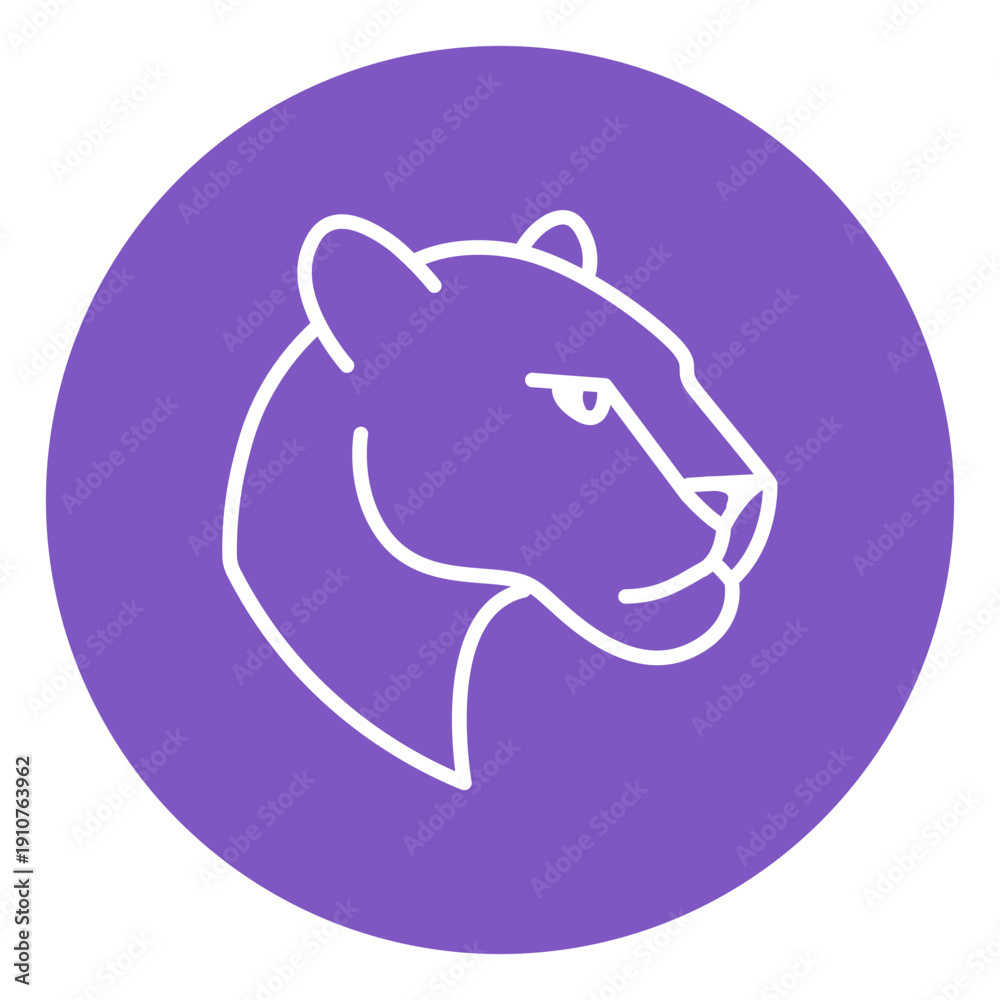 Fototapeta premium Panthera Vector Icon