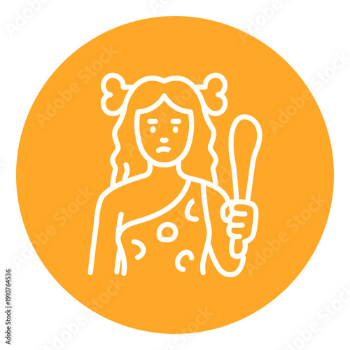Cavewoman Vector Icon