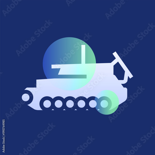 mortar glassmorphism illustration. Transparency blur elements