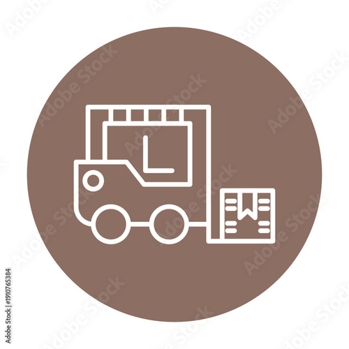 Forklift Vector Icon