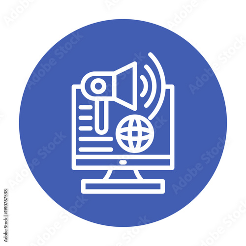Marketing Attribution Vector Icon