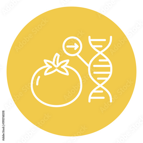 Genetic Modification Food Vector Icon