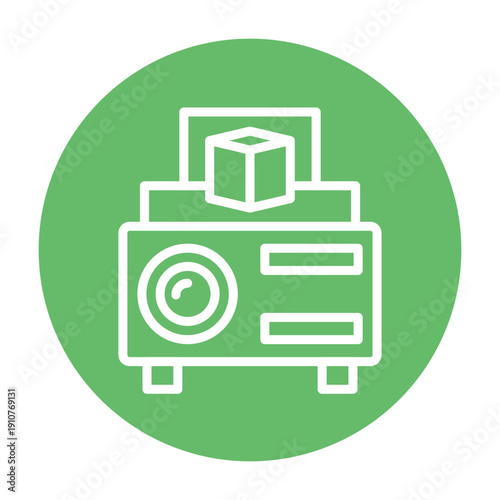 3D Projector Vector Icon