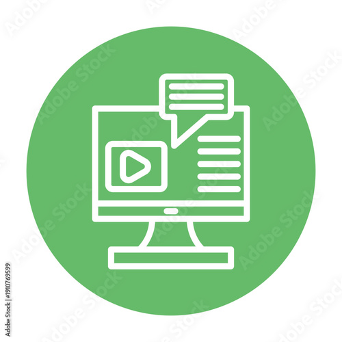 Subtitles Vector Icon