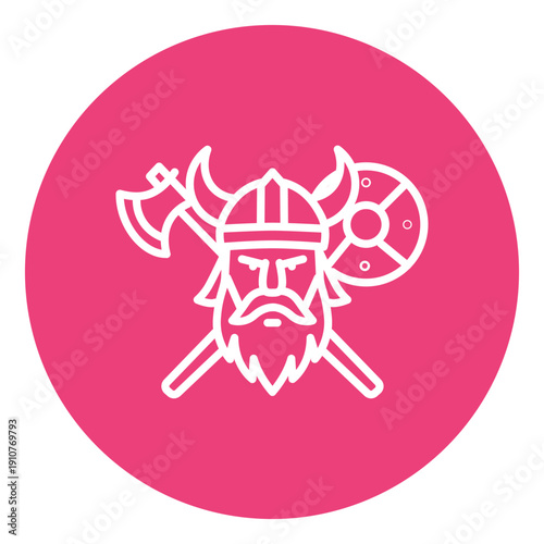 Vikings Club Vector Icon