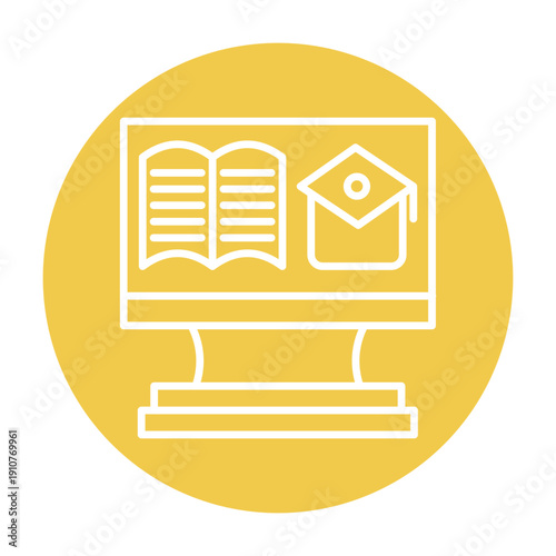 Online Education Vector Icon