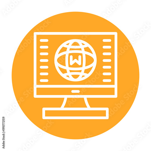 Domain Registration Vector Icon