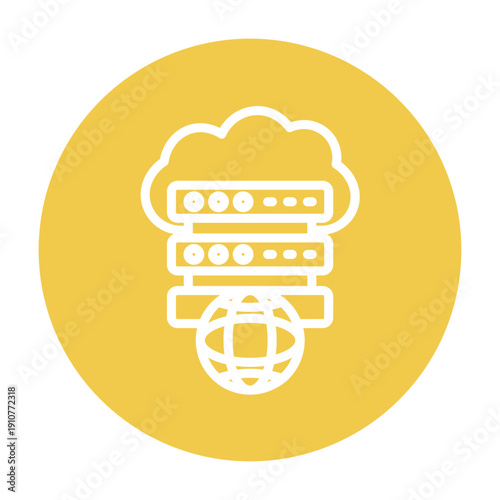 Shared Hosting Vector Icon
