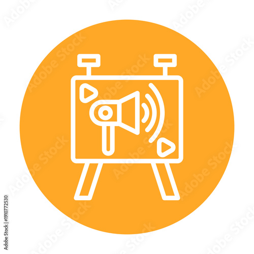 Digital Signage Vector Icon