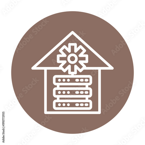 Data Warehouse Vector Icon