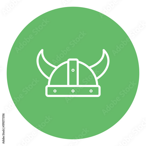 Viking Helmet Vector Icon