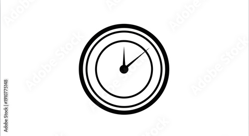 Classic Twin Bell Alarm Clock Icon Representing Time Management and Punctuality with Retro Charm