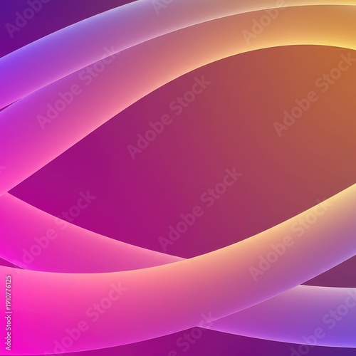 A smooth, flowing abstract pattern featuring dynamic, intersecting curves rendered in vibrant gradients against a minimal background ,background ,technological ,movement
