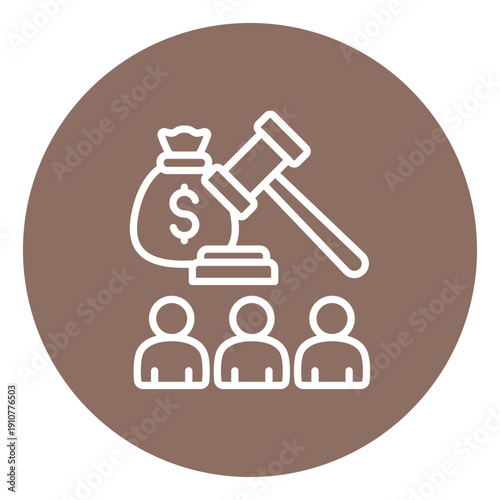 Commodity Auction Vector Icon