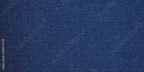 Fotografie A close up view showcases the textured surface of dark blue denim fabric display