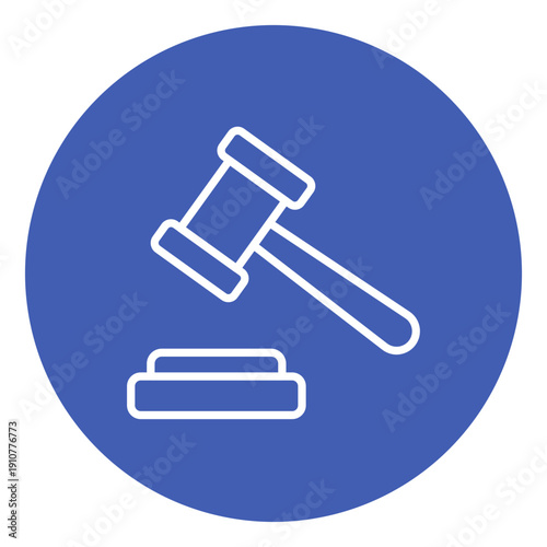 Gavel Vector Icon