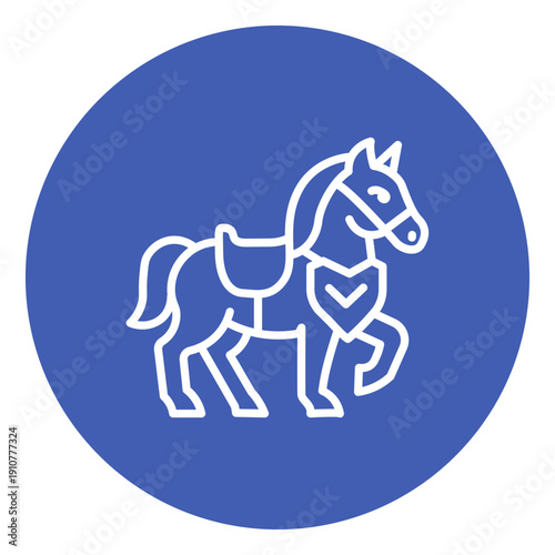 War Horse Vector Icon