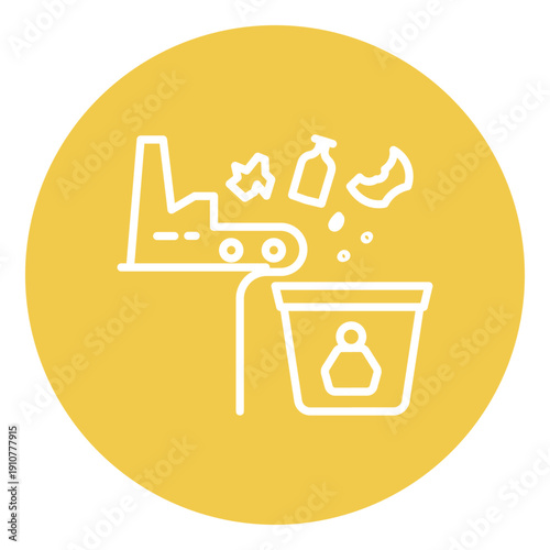 Individual Waste Production Vector Icon