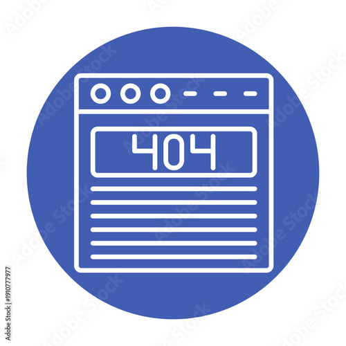 Page 404 Vector Icon
