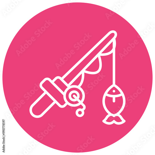 Fishing Rod Vector Icon
