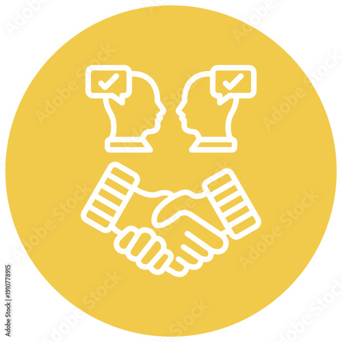 Conflict Resolution Vector Icon