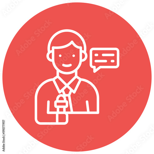 Reporter Vector Icon