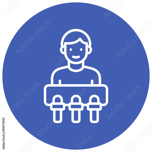 Press Conference Vector Icon