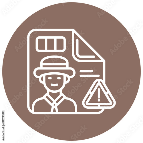 Insider Threat Vector Icon