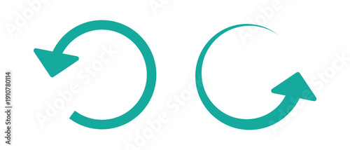 Clean Black Refresh Arrow Graphics – Loop, Rotate, Reload Icons for App UI, Web Design and Software Interface.