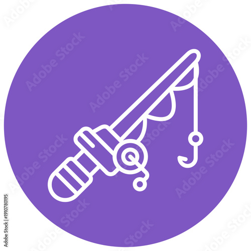 Fishing rod Vector Icon