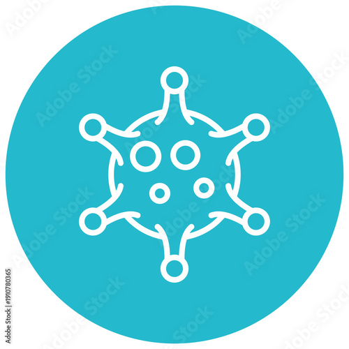 Virus Cell Vector Icon